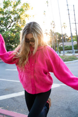 Finest Fuchsia Fleece Jacket