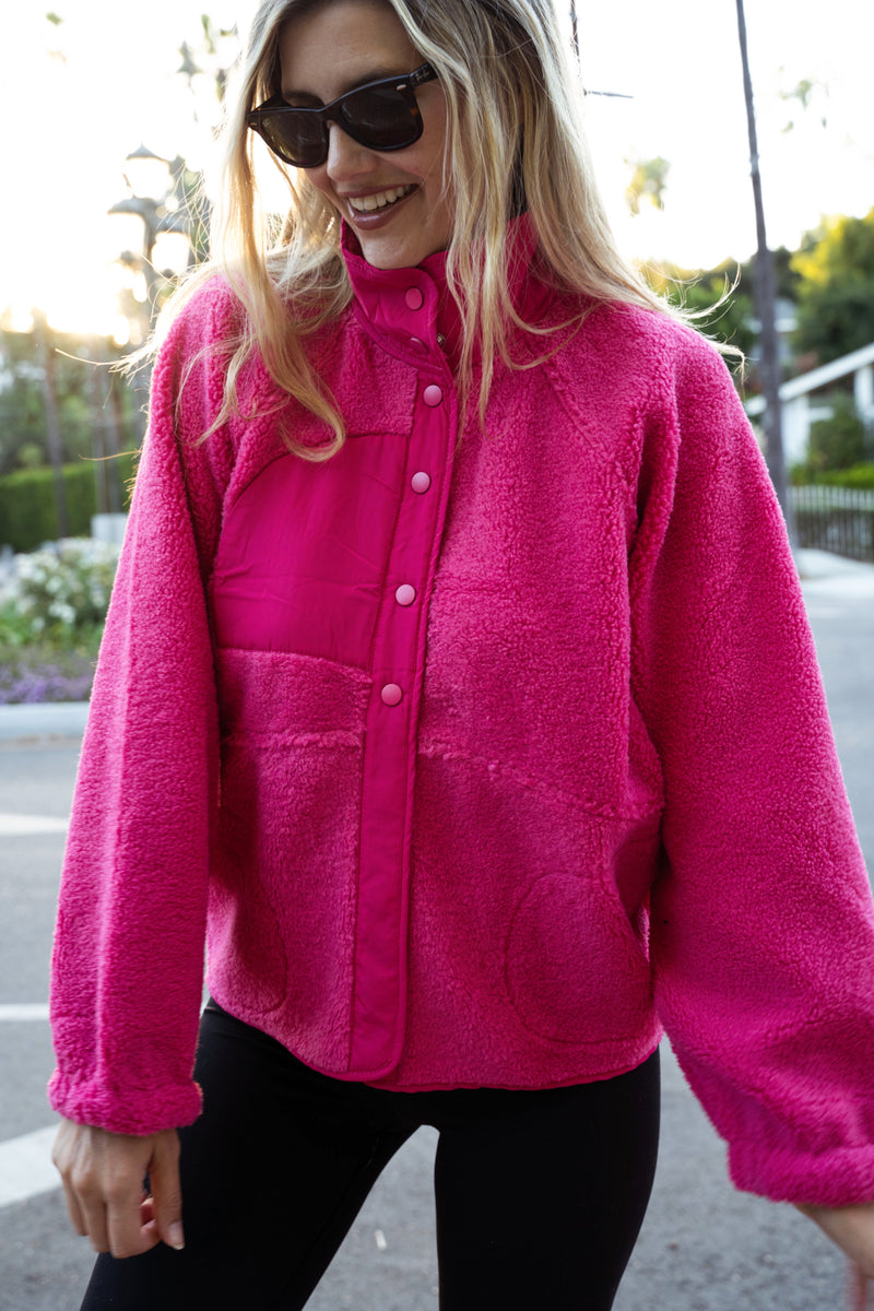 Finest Fuchsia Fleece Jacket